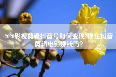 2020影视剪辑抖音号如何变现?现在抖音剪辑电影赚钱吗？