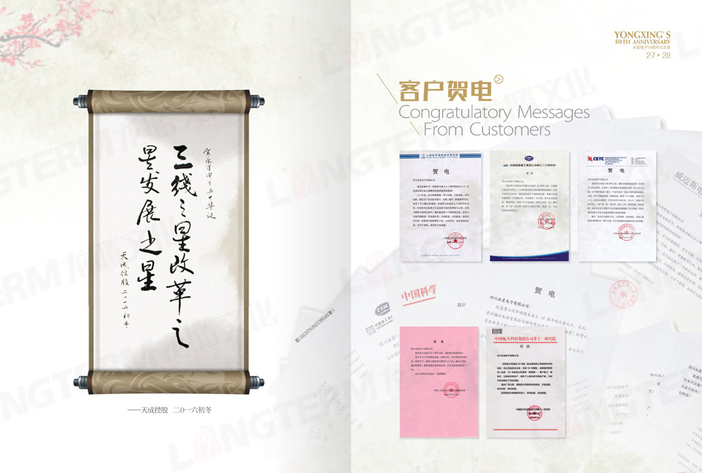 四川永星电子50周年纪念画册设计